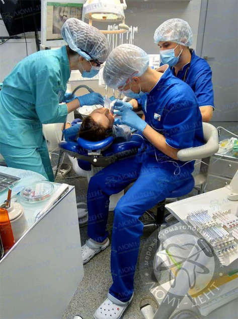 Dental treatment under general anesthesia Kiev photo Lumi-Dent